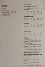 Load image into Gallery viewer, Jenny Watson 4 ply knitting pattern 5035 - Babies’ Cardigans &amp; Waistcoat #1
