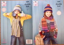 Load image into Gallery viewer, King Cole DK knitting pattern 5646 - Children’s Accessories - 4-12 years
