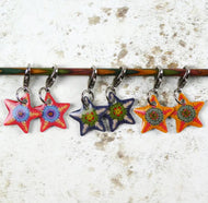 Emma Ball - Crochet Stitch Markers (Set of 6) - Crochet Stars (CR29)