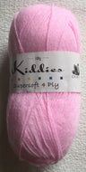 Kiddies Supersoft 4 ply Acrylic Knitting Crochet Wool Yarn. 100g Shade  369 Pink