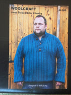 KNITTING PATTERN Woolcraft JL08 - Chunky - Men’s Sweater 40-48 ins
