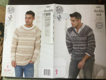 Load image into Gallery viewer, King Cole DK knitting pattern 4461  - Sweaters 36-50 ins. 
