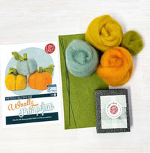 Load image into Gallery viewer, The Crafty Kit Company Woolly Pumpkins Needle Felting Kit
