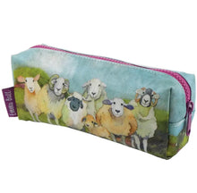 Load image into Gallery viewer, Pencil case, notions case, pouch - Felted Sheep by Emma Ball
