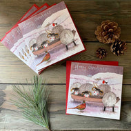 Alex Clark Christmas Cards Greetings Card Cat Snow is Coming Pack of 5