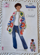 King Cole CROCHET PATTERN 6233 Granny Square Coatigans For Toastie Yarn