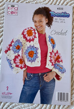 Load image into Gallery viewer, King Cole CROCHET PATTERN 6233 Granny Square Coatigans For Toastie Yarn

