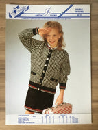 Teddy DK knitting pattern 657 - Girl’s Jacket & Skirt  -  24-30 ins