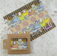 Microfibre Lens Cloth for Glasses, Camera Lens - Sheep in Sweaters by Emma Ball
