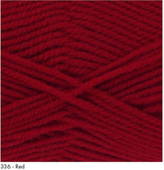KING COLE COMFORT ARAN EXTRA SOFT KNITTING/CROCHET YARN 336 Red 100g