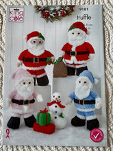 Load image into Gallery viewer, King Cole Knitting Pattern 9181 Truffle Santa Claus Toy/Decs
