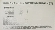Load image into Gallery viewer,  Sirdar  Baby Blossom Chunky knitting pattern 4676 - Blankets - Easy Knit
