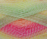 King Cole Melody DK Acrylic Self Striping Baby wool / yarn 100g Fruit Salad