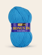 Sirdar Hayfield Bonus DK Kntting/Crochet Wool/Yarn 100g Acrylic Neon Blue