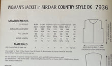 Load image into Gallery viewer, Sirdar DK Knitting Pattern 7936 Women's Jacket  32-54 ins
