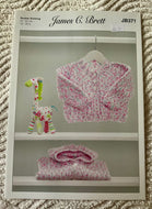 James C Brett DK Knitting pattern JB371 Baby Cardigans 12-20 in
