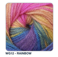 Wendy GIGGLES DK Acrylic Multicolour Multi-tonal Baby Knitting Yarn 100g WG12