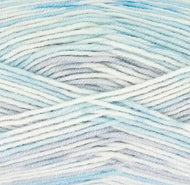 King Cole Cherish Baby DK 100% Acrylic Self Patterning Yarn Powder Blue