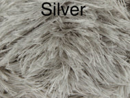 King Cole Moments DK 50g Faux Fur Eyelash Knitting Wool/Yarn - Silver