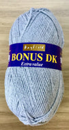 Sirdar Hayfield Bonus DK Kntting/Crochet Wool/Yarn 100g Acrylic Silver Grey