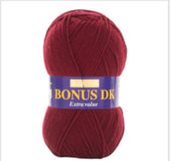 Sirdar Hayfield Bonus DK Kntting/Crochet Wool/Yarn 100g Acrylic Claret