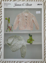 Load image into Gallery viewer, James C Brett DK Knitting pattern JB374 Baby Cardigans 12-20 in
