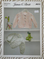 James C Brett DK Knitting pattern JB374 Baby Cardigans 12-20 in
