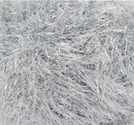 King Cole Tinsel Chunky Eyelash Knitting Yarn Sparkly Glitter Wool Silver
