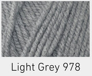 Cygnet PATO Everyday DK 100% Acrylic Wool Knitting Crochet 100g Light Grey