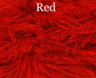 King Cole Moments DK 50g Faux Fur Eyelash Knitting Wool/Yarn - Red