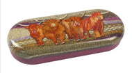 Glasses Spectacles Case Highland Coos by Emma Ball