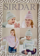 Sirdar DK Knitting Pattern 4674 Poncho with Sleeves & Hat 16-26 ins