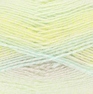 King Cole Melody DK Acrylic Self Striping Baby wool / yarn 100g Lemon Drop