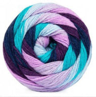 James C Brett Swurlywurly DK Wool/Yarn Cake 200g Self Striping Acrylic SRL02