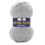 Sirdar Hayfield Bonus DK Kntting/Crochet Wool/Yarn 100g Acrylic Silver Mist