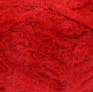 King Cole DK Knitting Yarn 100g Truffle Glitz Soft Fluffy Glittery Red