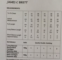 Load image into Gallery viewer, James C Brett 4 ply knitting pattern JB123 Babies Cardigans 12-20 ins
