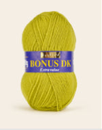 Sirdar Hayfield Bonus DK Kntting/Crochet Wool/Yarn 100g Acrylic Zest