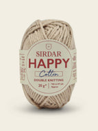 Sirdar Happy Cotton DK Knitting/Crochet Wool/Yarn 20g Sandcastle 773