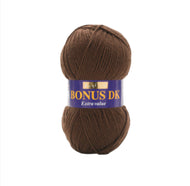 Sirdar Hayfield Bonus DK Kntting/Crochet Wool/Yarn 100g Acrylic Chocolate