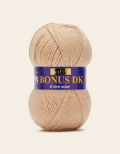 Load image into Gallery viewer, Sirdar Hayfield Bonus DK Knitting/Crochet Wool/Yarn Pack 5 x 100g Champagne
