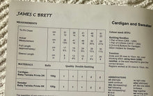 Load image into Gallery viewer, James C Brett DK Knitting pattern JB372 Baby Cardigan &amp; Sweater 12-20 in
