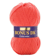Sirdar Hayfield Bonus DK Kntting/Crochet Wool/Yarn 100g Acrylic Punchy Pink