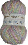 Jarol New Arrival Randoms Baby DK Yarn Wool, 200g Ball Sherbet