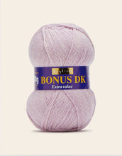 Load image into Gallery viewer, Sirdar Hayfield Bonus DK Kntting/Crochet Wool/Yarn Pack 5 x 100g Mauve Marl
