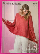 Load image into Gallery viewer, Stylecraft DK Knitting Pattern 8526 - Ladies Sweater 32-42 ins
