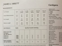 Load image into Gallery viewer, James C Brett DK  knitting pattern JB178 Ladies Cardigans 28-46 ins
