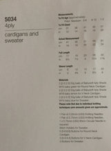 Load image into Gallery viewer, Jenny Watson 4 ply knitting pattern 5034 - Babies’ Cardigans &amp; Sweater
