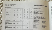 Load image into Gallery viewer, James C Brett DK Knitting pattern JB373 Baby Cardigan &amp; Sweater 12-20 in
