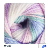 Wendy GIGGLES DK Acrylic Multicolour Multi-tonal Baby Knitting Yarn 100g WG08